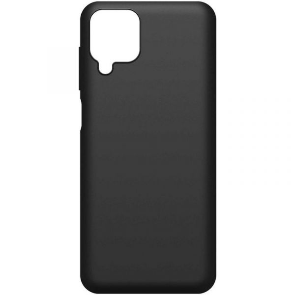 Чехол (клип-кейс) BoraSCO Silicone Case 39790 для Samsung Galaxy A12, черный матовый